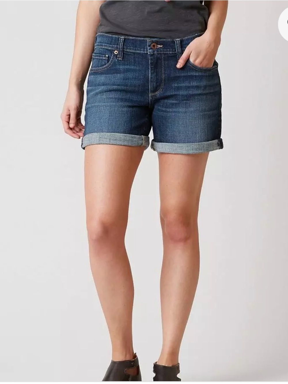 Lucky Brand “The Roll Up” Stretch Denim Shorts Liberated Wash size 8/29